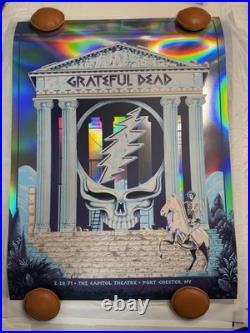 Grateful Dead (2/20/1971) Rainbow Foil Poster Paul Kreizenbeck AP/35 MINT