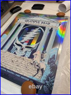 Grateful Dead (2/20/1971) Rainbow Foil Poster Paul Kreizenbeck AP/35 MINT