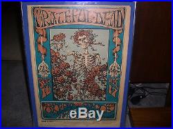 Grateful Dead #26 Poster 1966 Skeleton & Roses 3rd Print Signed Kelley & Mouse