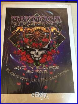 Grateful Dead 40th Anniveresry Poster Signed Limited Edition