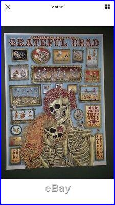 Grateful Dead 50 Fare Thee Well Emek and Helton VIP poster Set