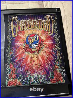 Grateful Dead 50th Anniversary Lithograph Poster. Signed. Numbered