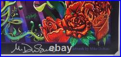 Grateful Dead 50th Anniversary Poster Mike DuBois Signed Skull 13x18.5 GD50