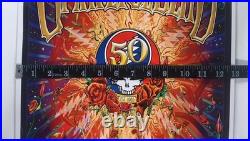 Grateful Dead 50th Anniversary Poster Mike DuBois Signed Skull 13x18.5 GD50