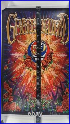 Grateful Dead 50th Anniversary Poster Mike DuBois Signed Skull 13x18.5 GD50 Grateful Dead 50th Anniversary Poster Mike DuBois Signed Skull 13x18.5 GD50