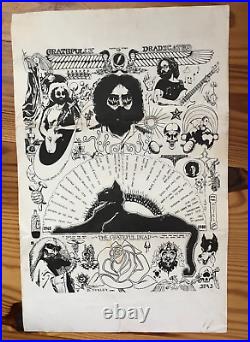 Grateful Dead 58 Songs Print Turley 15th Anniversary Print Fan Poster LOT 3 RARE