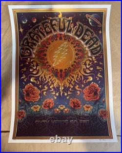 Grateful Dead 60th Anniversary Eras FOIL poster'2005-'15 Zazzcorp AP #18/50
