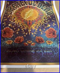 Grateful Dead 60th Anniversary Eras FOIL poster'2005-'15 Zazzcorp AP #18/50