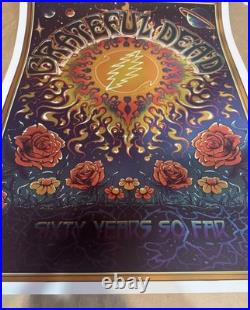 Grateful Dead 60th Anniversary Eras FOIL poster'2005-'15 Zazzcorp AP #18/50 Grateful Dead 60th Anniversary Eras FOIL poster'2005-'15 Zazzcorp AP #18/50