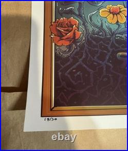 Grateful Dead 60th Anniversary Eras FOIL poster'2005-'15 Zazzcorp AP #18/50