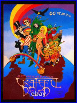Grateful Dead 60th Anniversary poster Stanley Mouse 65-75 Decades Series #/300