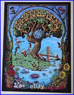 Grateful Dead 60th FULL COLOR Poster 2025 Signed Numbered Mike Dubois (#112/200)