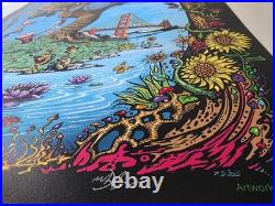 Grateful Dead 60th FULL COLOR Poster 2025 Signed Numbered Mike Dubois (#112/200)
