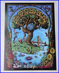 Grateful Dead 60th FULL COLOR Poster 2025 Signed Numbered Mike Dubois (#113/200)