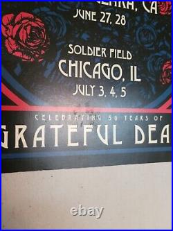 Grateful Dead 7/3-5/2015 Poster Santa Clara & Chicago Fare Thee Well #1767/5000