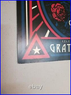 Grateful Dead 7/3-5/2015 Poster Santa Clara & Chicago Fare Thee Well #1767/5000
