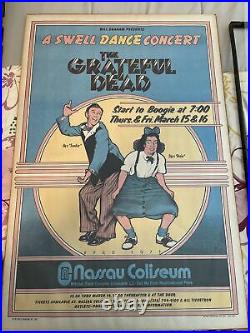 Grateful Dead A Swell Dance Concert Print 315/1973 and 3/16/1973