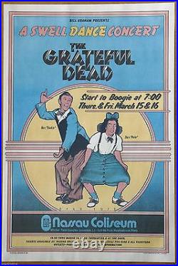 Grateful Dead A Swell Dance by David Byrd Vintage 1973 Concert Poster
