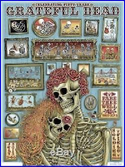 Grateful Dead AE Emek Fare Thee Well Gig Poster Chicago Munk One Beckett