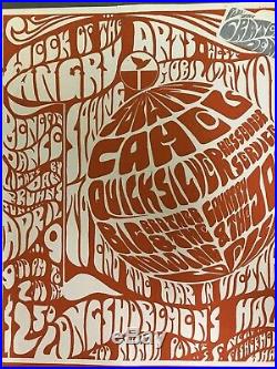 Grateful Dead AOR 2.193 Angry Arts 1966 Original Poster Big Brother Quicksilver