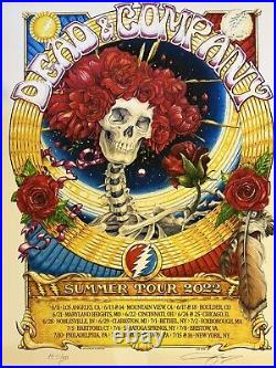 Grateful Dead And Company Rare Ap Autographed Summer Tour 2022 Poster #25/500