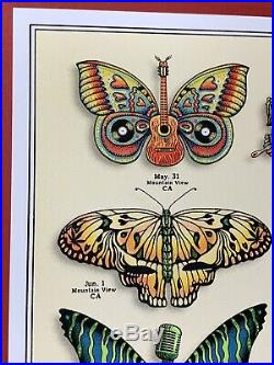 Grateful Dead And & Company Summer Tour Poster Emek Butterflies Vip 2019 Print