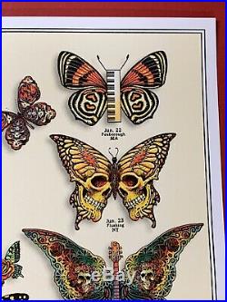 Grateful Dead And & Company Summer Tour Poster Emek Butterflies Vip 2019 Print
