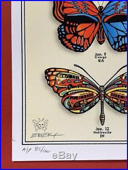 Grateful Dead And & Company Summer Tour Poster Emek Butterflies Vip 2019 Print