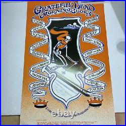 Grateful Dead Art Poster 14.25x21.75 GD Morning Glory Skeleton Skiing 2321/5000