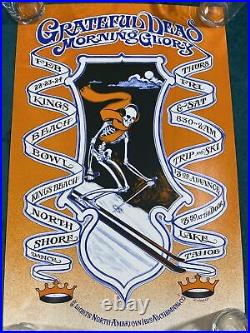 Grateful Dead Art Poster Morning Glory Skeleton Skiing #35635000 February 1968