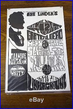 Grateful Dead Art of Rock 2.73 Abe Lincolns B-Day Fillmore Aud 2/12/1967 Poster