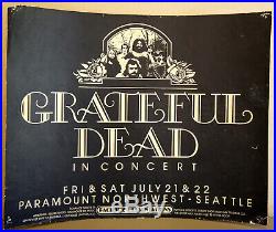 Grateful Dead At Paramount Nw Seattle Fillmore Bg Family Dog Era Poster