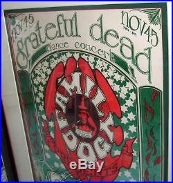 Grateful Dead Avalon Ballroom FD-33 1st Print Poster Signed Mouse & Kelley 1966