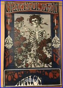 Grateful Dead Avalon Ballroom Poster Canvas Print Stanley Mouse Alton Kelley