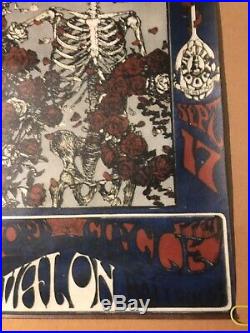 Grateful Dead Avalon Ballroom Poster Canvas Print Stanley Mouse Alton Kelley