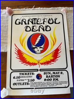 Grateful Dead Barton Hall Cornell 5/8/7 1990 Art Rock Poster #357/1000