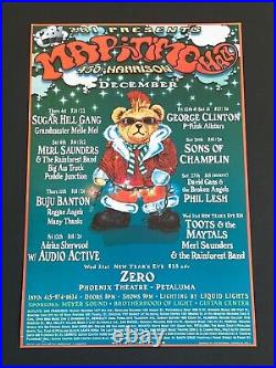 Grateful Dead Bear Santa Clause Phil Lesh Original Christmas Time Concert Poster