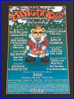 Grateful Dead Bear Santa Clause Phil Lesh Original Christmas Time Concert Poster