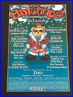 Grateful Dead Bear Santa Clause Phil Lesh Original Christmas Time Concert Poster