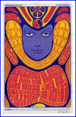 Grateful Dead Big Mama Thornton 1966 San Francisco Fillmore Reproduction Poster