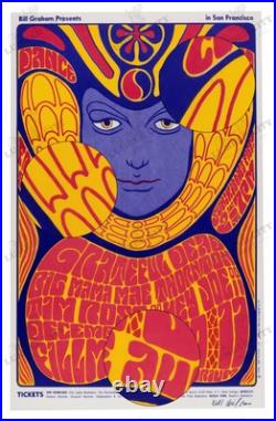 Grateful Dead Big Mama Thornton 1966 San Francisco Fillmore Reproduction Poster