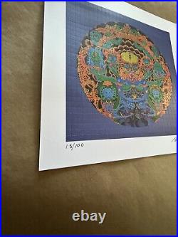 Grateful Dead Blotter Anthem Of The Sun Bill Walker Signed Numbered perforated