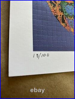Grateful Dead Blotter Anthem Of The Sun Bill Walker Signed Numbered perforated
