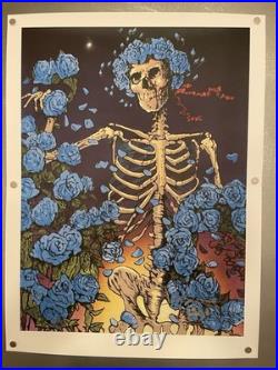 Grateful Dead. Blue Dawn Bertha. 12/100. COA. 2021. Stanley Mouse. 18x24