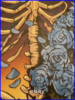 Grateful Dead. Blue Dawn Bertha. 12/100. COA. 2021. Stanley Mouse. 18x24