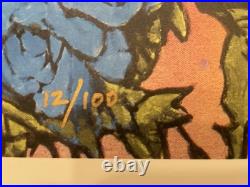 Grateful Dead. Blue Dawn Bertha. 12/100. COA. 2021. Stanley Mouse. 18x24