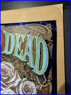 Grateful Dead Blue Mirror Foil Poster N. C Winters 12 Color Silkscreen BNG /40