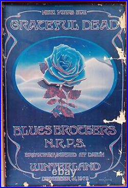 Grateful Dead Blue Rose N. R. P. S Winterland Closing Bill Graham 1978 Poster