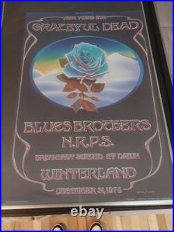 Grateful Dead Blue Rose NYE 12/31/78 2nd Print Wolfgangs Vault 31x20.5