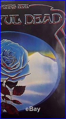 Grateful Dead & Blues Bros. Blue Rose Art by Mouse/Kelley Orig. 1978 Poster